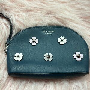 Kate Spade Cameron Spade Flower Appliqué Bag/Makeup Dome Tote